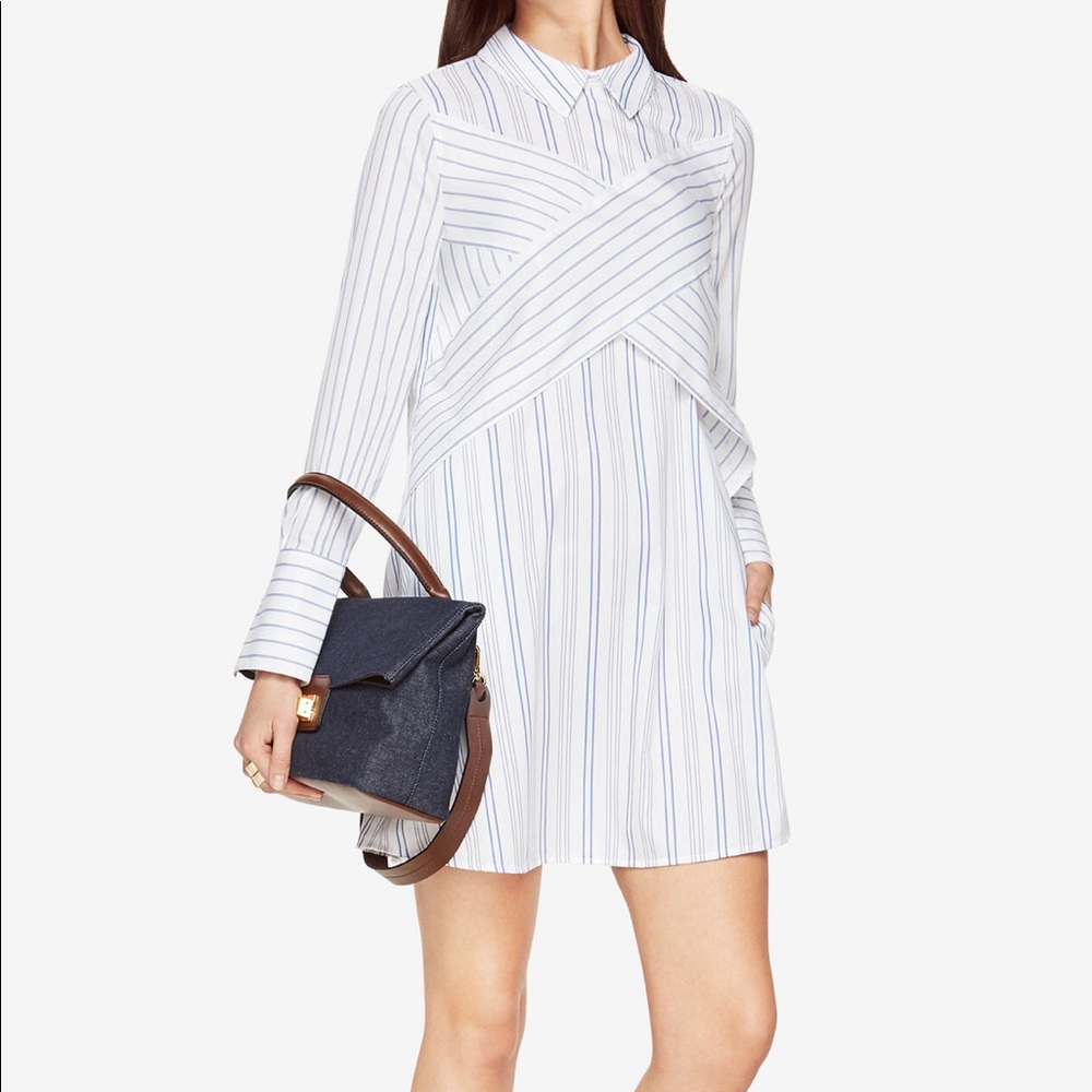 BCBGMAXAZRIA - Azriel Striped Shirt Dress